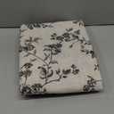 jinchan Linen Floral Curtains for Living Room 84 Inch Length Black Printed Curtains Back Tab French Country Farmhouse Flower Patterned Drapes Bedroom Window Curtain Set 2 Panels, 50"W x 84"L (Pack of 2), Black on Linen