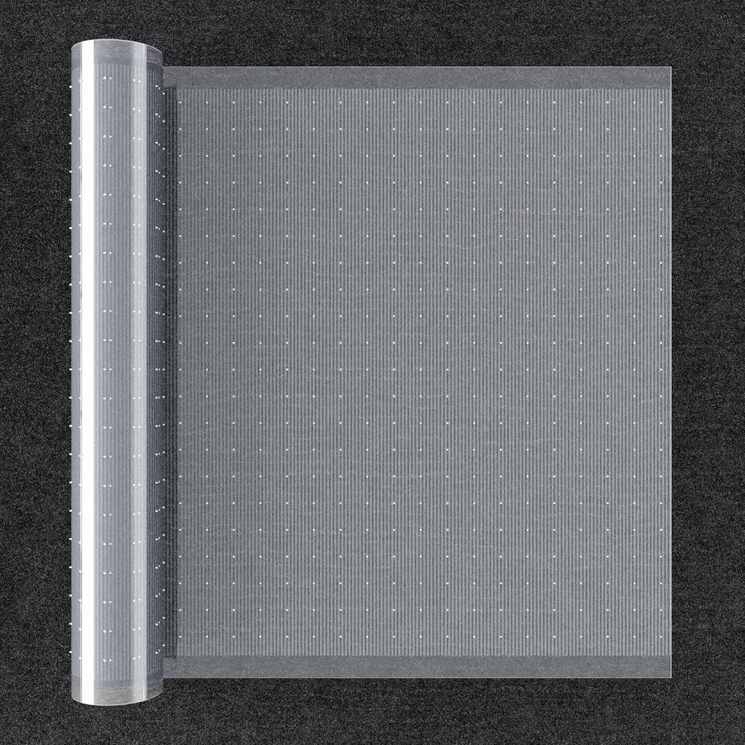 Clear Plastic Floor Runner for High Traffic or Commercial Use, 27x 6 Floor Protector for Low Pile Carpet, Industrial Grade Plastic Carpet Protector Mat for Hallway, Living or Dining Room (2'3" x 6' (Runner))