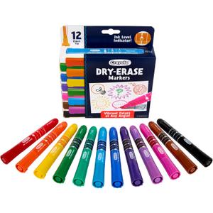 Crayola Take Note Dry Erase Markers for School (12ct) Teacher Supplies, Chisel Tip Whiteboard Markers, Essential Classroom Must Haves, Low Odor
