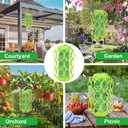 Sancodee 4 Pack Upgraded Wasp Trap Outdoor Hanging, Carpenter Bee and Hornet Catcher, Reusable Yellow Jacket Trap with Bait Reservoir, Bee Killer and Wasp Catcher for Outside (Green)