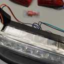 NOKINS Club Car Precedent Light Kit with Bumper for Club Car Precedent 2004-UP Electric Gas Golf Cart - 12V LED Headlight & Turn Signal Light(Fit #102524800/1025248-01) (Front & Rear Light Deluxe Set)