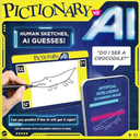 Mattel Games Pictionary vs. AI Family Game for Kids, Adults & Families Using Artificial Intelligence for 2 to 4 Players