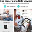 3MP 2K Window Camera, Indoor Camera for Home Security with Full-Color Night Vision, AI Human/Pet/Vehicle Detection, 24/7 Recording, 2-Way Audio, 5GHz & 2.4GHz WiFi Cloud/SD Storage, Easy Install (1 Pack)