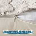 2 Pcs Christmas Throw Pillow Covers, 1818 Soft Faux Fur Pillow Cases, Couch Cushion Cases Holiday Decorations, Festivals Winter Home Decor (Cream Beige Tree)