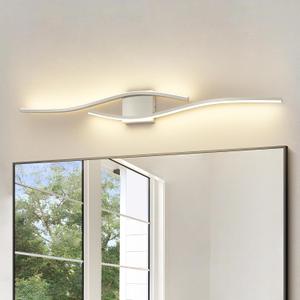 Joossnwell Brushed Nickel Vanity Light for Bathroom Lights Fixtures Modern 5CCT Dimmable Vanity Lights Bar 39.37 Inch Led Bath Light Fixtures Over Mirror, 39.4 inch long