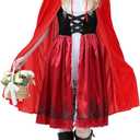 Little Red Riding Hood Halloween Costume,Adult Little Red Riding Hood Costume for Women (Medium)