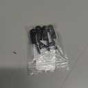 Ear Clip Electrode Rubber Black Compatible for Tens 7000 & Standard Tens Units, Reusable Ear Clip Accessory, 1 Pair