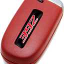 TOOLEPIC for Dodge Challenger Charger Durango and Jeep Grand Cherokee Key fob Badges 2015-2025-Set of 2 - Finest Vehicle Emblems Accessories for 392 Hemi, Ideal for Decoration - Ruby Red