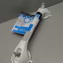 SlipX Solutions 17 Safe Grip Shower Grab Bar & On The Dot Power Lock Suction Cup Hook, Razor Holder & Phone Cradle, No-Drill, No Tools, Heavy Duty Suction Cups, Removable Bathroom Accessories