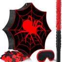 Deekin Spider Piata for Birthday Party Decoration Small Piata for Party Favors Birthday Gifts with Blindfold Confetti and Stick for Celebration(Spider Web)