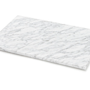 Hiceeden 8 x 12 Inches Marble Cutting Board, Stone Cutting Board with Non-Slip Feet for Kitchen Countertop, Rectangular Serving Slab for Charcuterie, Cheese, Pastry, Scratch & Heat Resistant, White