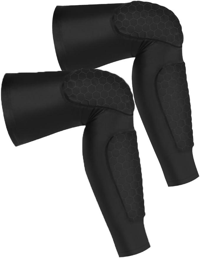 PISIQI Knee Compression Sleeves Basketball Volleyball Knee Pads Compression Leg Sleeve Football Adult Knee Brace Support Leg Sleeve Knee Protector Calf Support Snowboard Kneepad, XXL