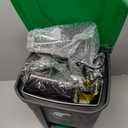 6Pack - Large Dog Pooper Scooper for yard - 20L Step Dog Poop Trash Can Outside - Pet Waste Container Outdoor with Removable Inner Bin - 28" Pooper Scooper & Long Handle Metal Tray&Rake & 50 Waste Bag