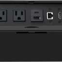 Conference Table Power Hub, Pop up Power Outlet with 20W Type-C PD Fast Charging, HDMI 4K Multiport Office Desk Charging Station for Meetings Workspaces (Black)