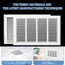 24x18 Return Air Grille [Duct Opening Size],Return Air Vent Cover for Wall Or Ceiling,Steel Return Air Filter Grilles Removable Face/Door for 1 Inch Filters (24"W x 18"H [Duct Opening])
