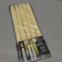 Taper Candles,Tapered Candlesticks - Dripless 10 Inch Ivory Candles, Unscented Tall Dinner Candle, Long 8 Hour Burning Household Candles, 10 Pack