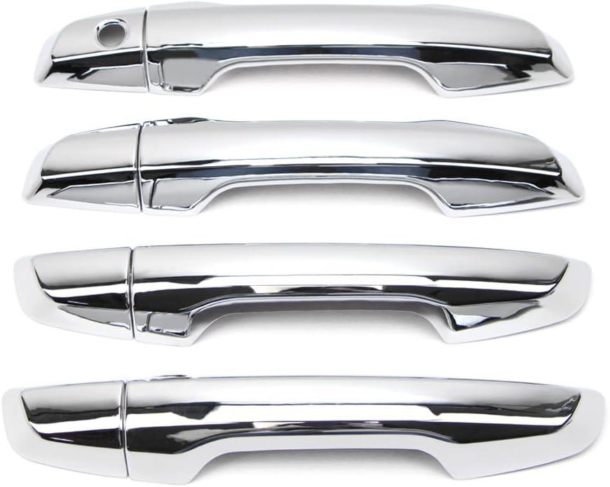 Dreamseek Door Handle Cover for Honda CR-V CRV 2017 2018 2019 2020 2021 2022 2023 Chrome Exterior Trim Decoration Protector Cap (w/o Smart Keyhole)