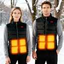 SNZ Heated Vest for Men and Women, Heated Jacket for Outdoor, Work, Camping (Without batteries) (L)