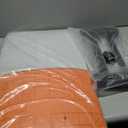CHAMPRO Orange/White Double First Base With In-Ground Anchor For Youth Baseball, Made Of Molded Rubber, Standard