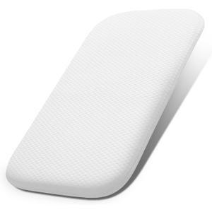 Lisara Baby Bassinet Mattress, 32 x 18 Dual Sided Gel Memory Foam Mattress with Waterproof, Removable and Breathable Ice Silk Cover, Fit for RONBEI Bassinet, Ingenuity Foldaway and Cuddor Bassinet