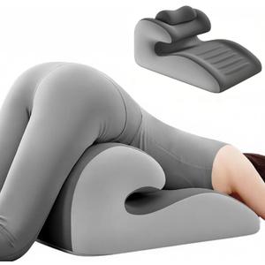 Wedge Pillow for Couples Positioning, Hip Cushion for Support, Memory Foam Positioning Pillow for Pregnancy and Comfort - (Light Gray-1)