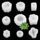 9 Pack Succulent Silicone Mold, 3D Cactus Resin Mold, Silicone Candle Molds for Candle Making, Soap Molds, Fondant Cake Decoration