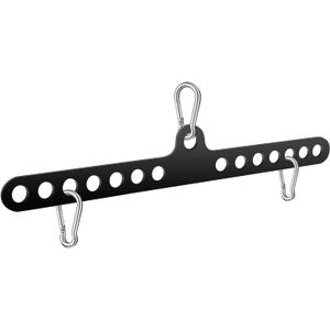 Fitness Home Pulley System Gym Accessories Spreader Bar Multi Grip Wide Lat Pull Down Bar D Handle Cable Bar Rope Attachments Cable Machine for Back Strength Train Functional Trainer Attachment