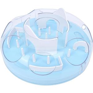 Cat Puzzle Feeder Toy, Slow Feeder for Dogs Cats, Interactive Food Dispenser, Fun and Rewarding Challenge, Mental Stimulation, Physical Activity, Adjustable Outlet, Every Pet (Blue)