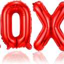XOXO Valentine Balloons - Mylar Balloons, Photo Props, Galentines Day & Valentines Party Decorations
