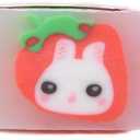 18 Pack Fruit Rabbit Jelly Erasers for Kids, Kawaii School Supplies Prize Gifts Party Favors