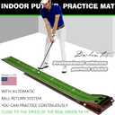 Dachenus Putting Green Indoor Mat Outdoor Golf Putting Mat with Automatic Ball Return - Ideal for Home, Office, and Outdoor Use