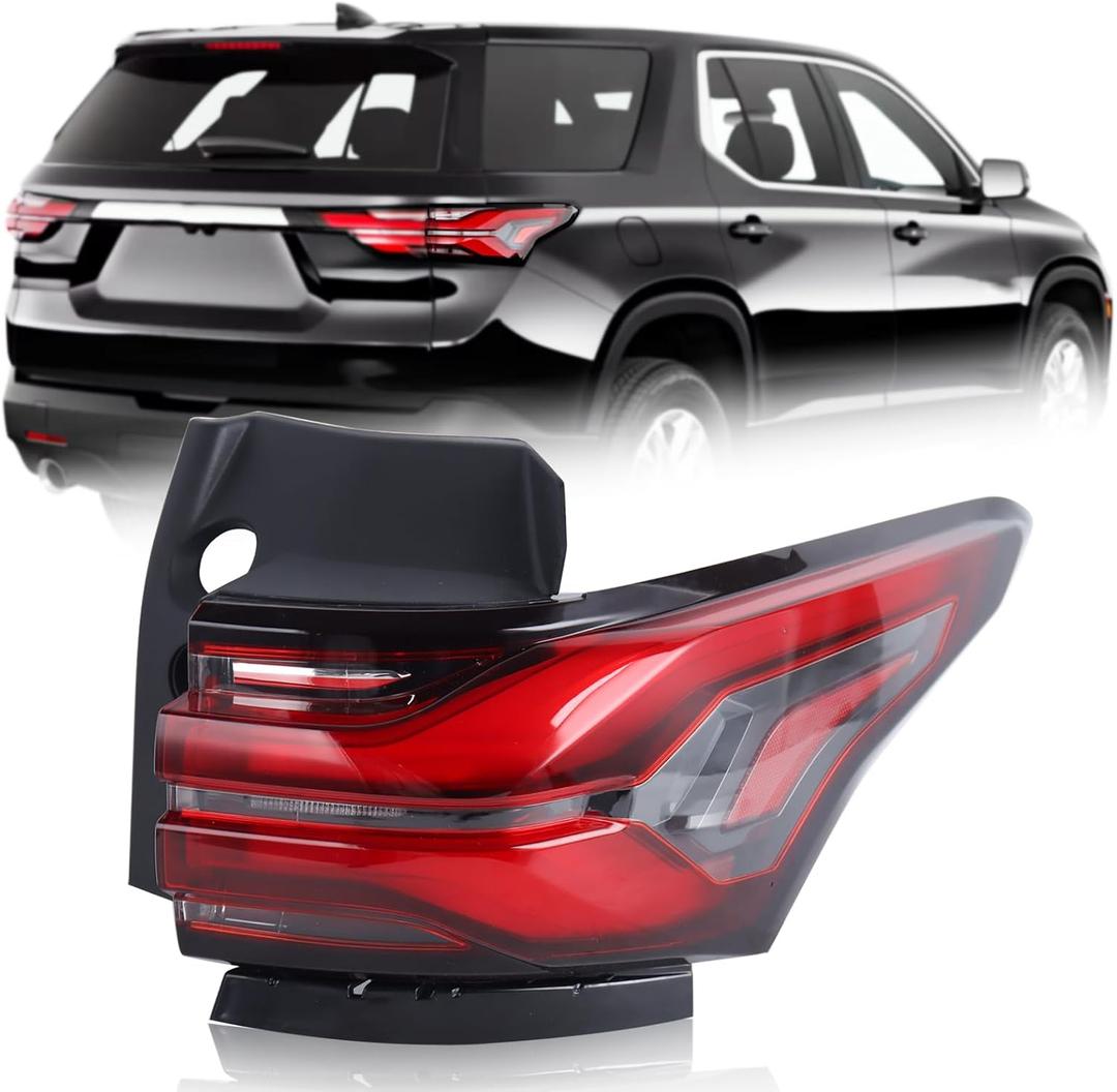 LED Outer Tail Light Rear Lamp Assembly Compatible with 2022-2024 Chvey Traverse Right Passenger Side 85133096 86785341 GM2805151