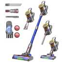 UNINELL HOME Cordless Vacuum Cleaner,45000Pa/450W Vacuum Cleaners for Home with 60Mins Runtime,Lightweight Anti-Tangle Stick Vacuum,Wall-Mount Charging,Vacuum Cordless with Attachments for Pet Hair (Blue)