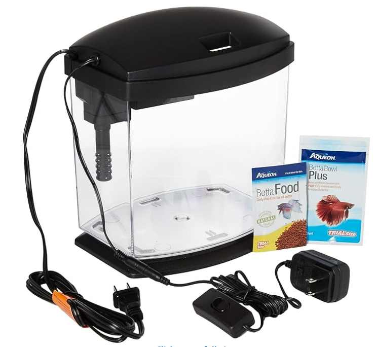 Aqueon Products 015905178020 LED Minibow Aquarium Kit, 1 Gallon, Black