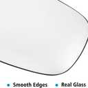 TOP-VIGOR 1-Pack Passenger Side Heated Mirror Glass Compatible with 2011 2012 2013 2014 BMW X3, Right Side View Convex Mirror with Backing Plate 51162991660