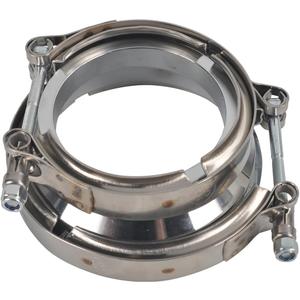 T304 Stainless Steel 3.0" ID to 4.0" ID Exhaust V-Band w/Clamps 3.0 Adapter Flange Reducer