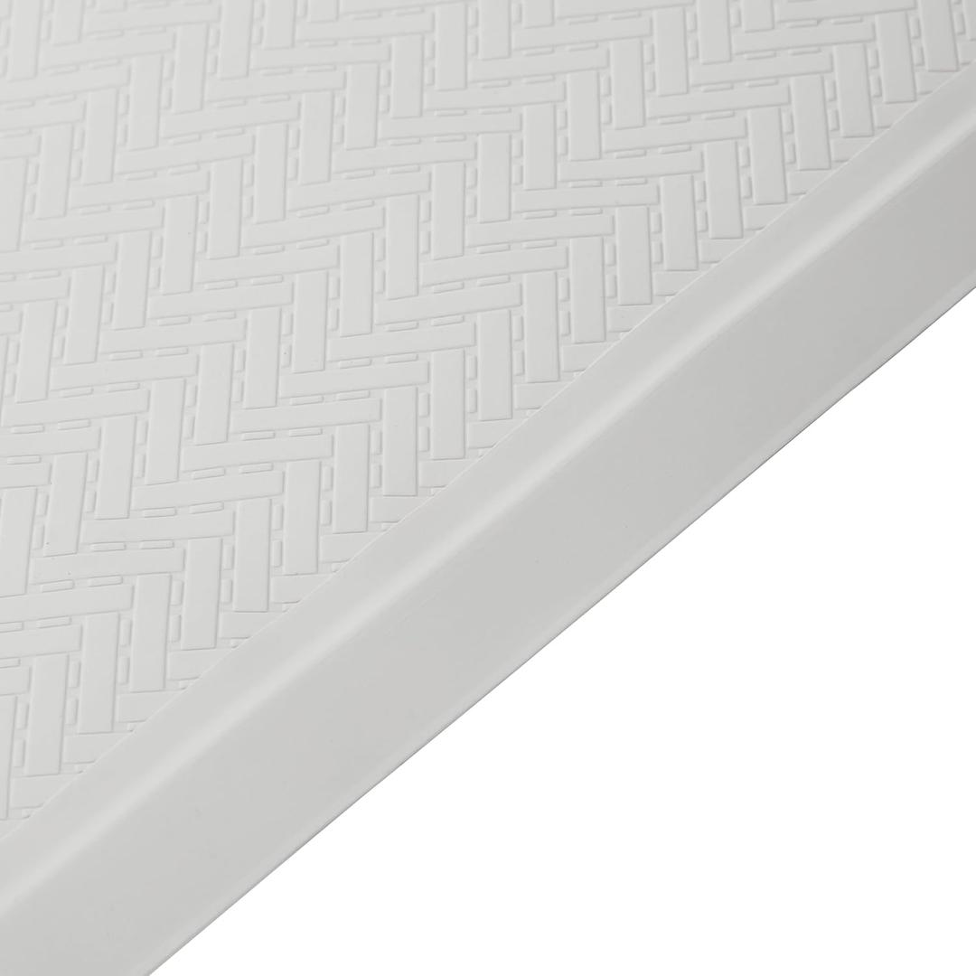 Rubbermaid Commercial Products Bath Tub and Shower Mat, 36-Inch X 18-Inch, White, Extra Long, Machine Washable, Safti-Grip Non-Slip Bathroom Mat with Suction Cups for Home/Hotel/Shower/Bathtub