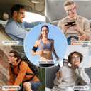 GenXenon Smart Glasses for Men & Women, Clear Blue Light Glasses, Bluetooth Glasses with Speaker, Intelligent Touch & Voice Assistant, Compatible with iOS/Android, Audio Eyeglasses for Gaming/Working