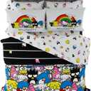 Franco Collectibles Hello Kitty & Friends Bedding 7 Piece Super Soft Comforter and Sheet Set with Sham, Queen, (Official Licensed Product)