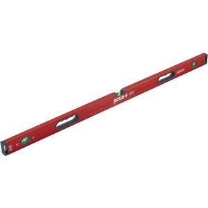 SOLA LSB48 Big Red Aluminum Box Beam Level with 3 60% Magnified Vials, 48-Inch, Non-magnetic