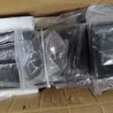 6FT 201 Stainless Steel Heavy Duty Fence Post for Wood Slats(Serial Post), Outdoor Ground Install Wooden Privacy Fence Panels Posts Matte Black 2Pack