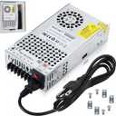 24V 25A 600W DC Switching Power Supply, Universal Transformers AC110V/220V (SMPS), Upgraded Output Port with Power Cord, 24 Volt Power Supply for 3D Printer, CCTV Camera Security System