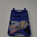 Orion Motor Tech Brake Bleeder Kit with Hand Vacuum Pump and Adapters, Brake Bleeding Kit for Brake Fluid Power Steering Fluid More, Vacuum Brake Bleeder Pump with Pressure Gauge (Blue)