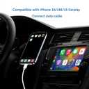 3 x 6FT iPhone 16E Car Carplay Charger Cord for iPhone 16/15, 15/16 Pro Max,15 16 Plus, Long USB A to USB C Cable for iPad 10th/11 Gen, iPad Pro 12.9,iPad Air, AirPods 4 Type-c Charger Cable Charging Cord