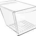 HECASA 240337103 240337102 Refrigerator Crisper Drawer Pan Replacement For 240337105 240337107 240337108 240337109 Refrigerator Pan Shelf Replacement only Plastic (Clear)