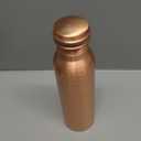 Copper Water Bottle - 34oz - Handcrafted Ayurvedic 100% Pure Copper Water Bottle for Drinking |Men & Women| Leak-Proof Lid BPA Free Non-Insulated & Eco Friendly with Premium Quality for Sport & Travel
