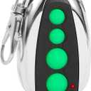 TOPENS M12 Remote Control 4-Button Transmitter for Automatic Swing Sliding Gate Opener 1Pack Wireless Transmitter Key Fobs Security Gate Controller with Keychain