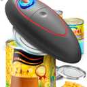 One Touch Electric Can Opener Fits Almost All Can Sizes for Seniors with Arthritis, Hand Held Battery Operated Can Opener with Smooth Edge, Food Safe Kitchen Gadgets Automatic Can Opener for Kitchen