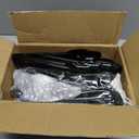Dualshine 24 Pcs Disposable Black Plastic Serving Utensils,8 Set Including 10" Plastic Serving Spoons, Forks and 9" Tongs, for Dinner Parties, Buffets,Banquets, Events, Weddings, and Daily Use