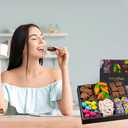 Easter Chocolate Platter with Milk Chocolate Bunnies, Chocolate Carrots, Cookies & Cream Eggs, and More, Kosher Holiday Mixed Gift Basket Candy Platter (EXP 05/31/27)